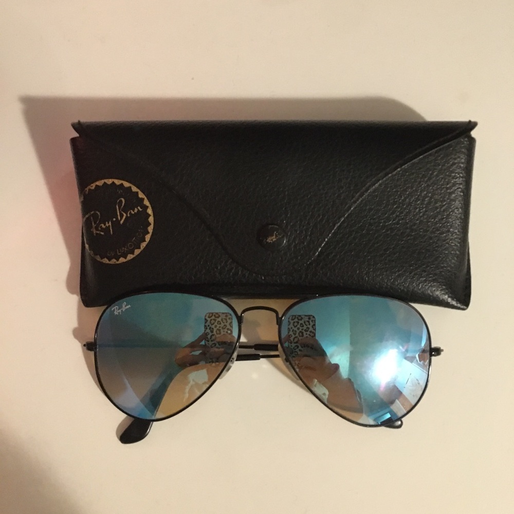 Blue tinted Rayban